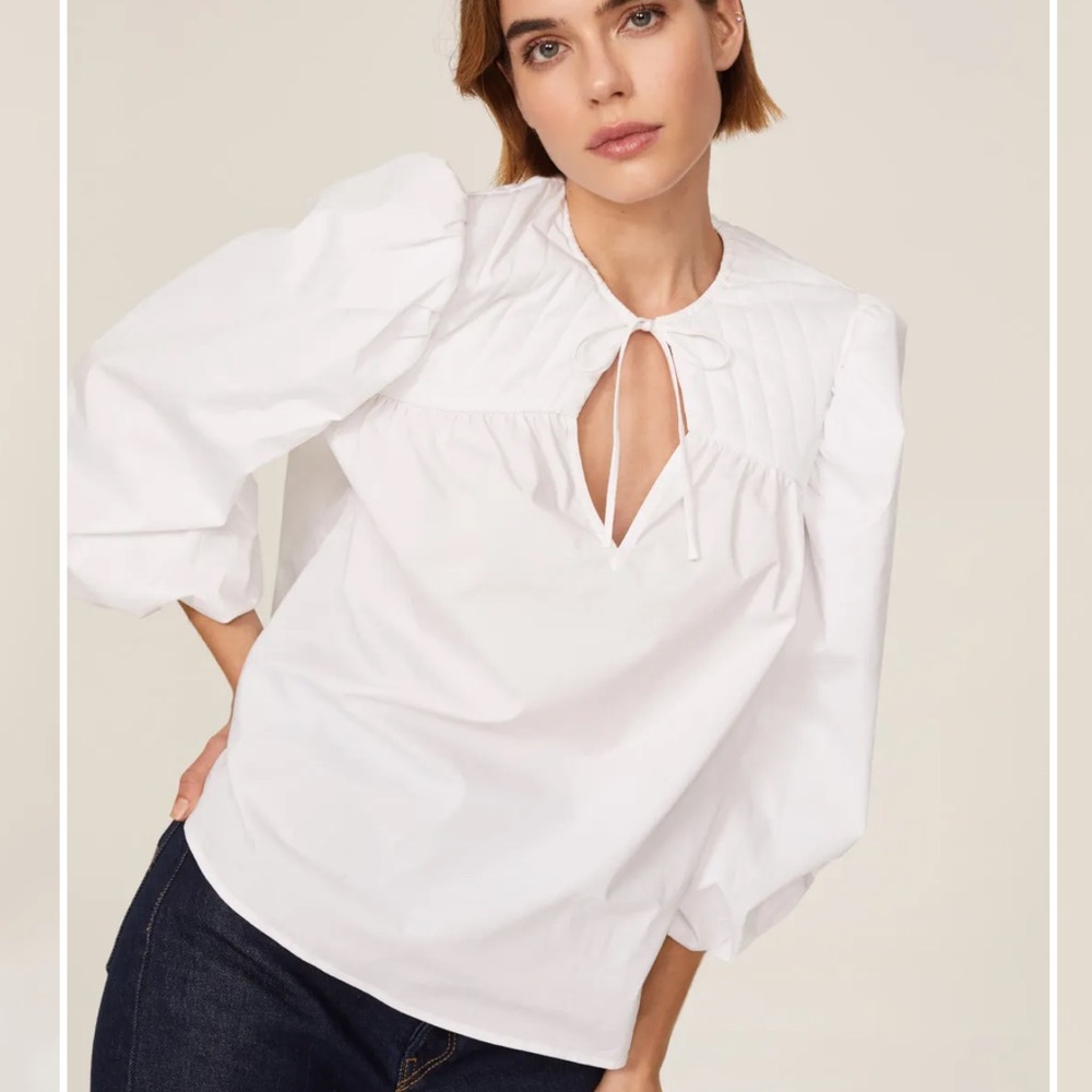 Munthe White Cheer Blouse